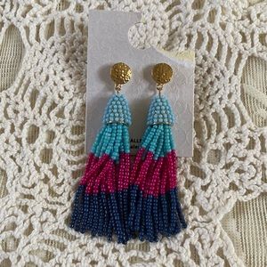 Walmart hypo allergenic faux gold multi colored dangle earrings
